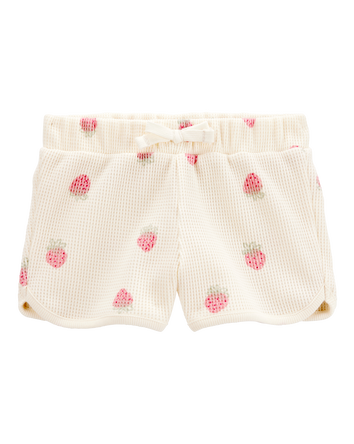 Toddler Strawberry Thermal Shorts, 